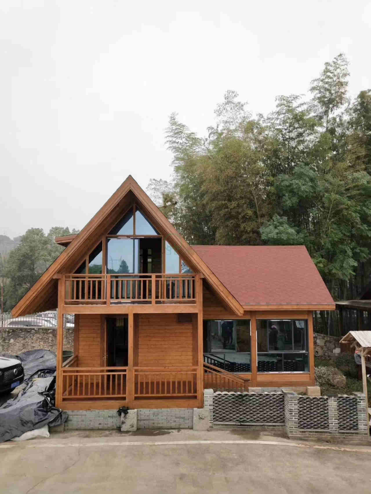 長沙湖南防腐木木屋安裝案例